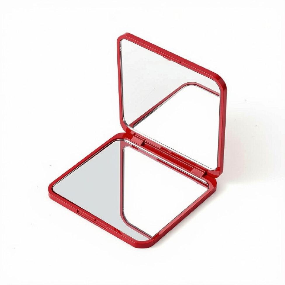 Miroir de Poche Compact Carré Double Face,Pliant,pour Voyage, Idéal pour Cadeaux Femme et Fille – image 4