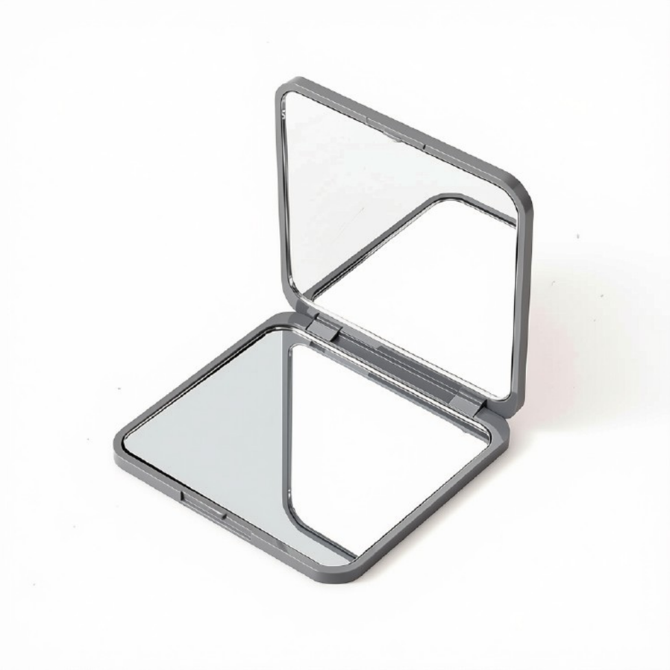 Miroir de Poche Compact Carré Double Face,Pliant,pour Voyage, Idéal pour Cadeaux Femme et Fille – image 7