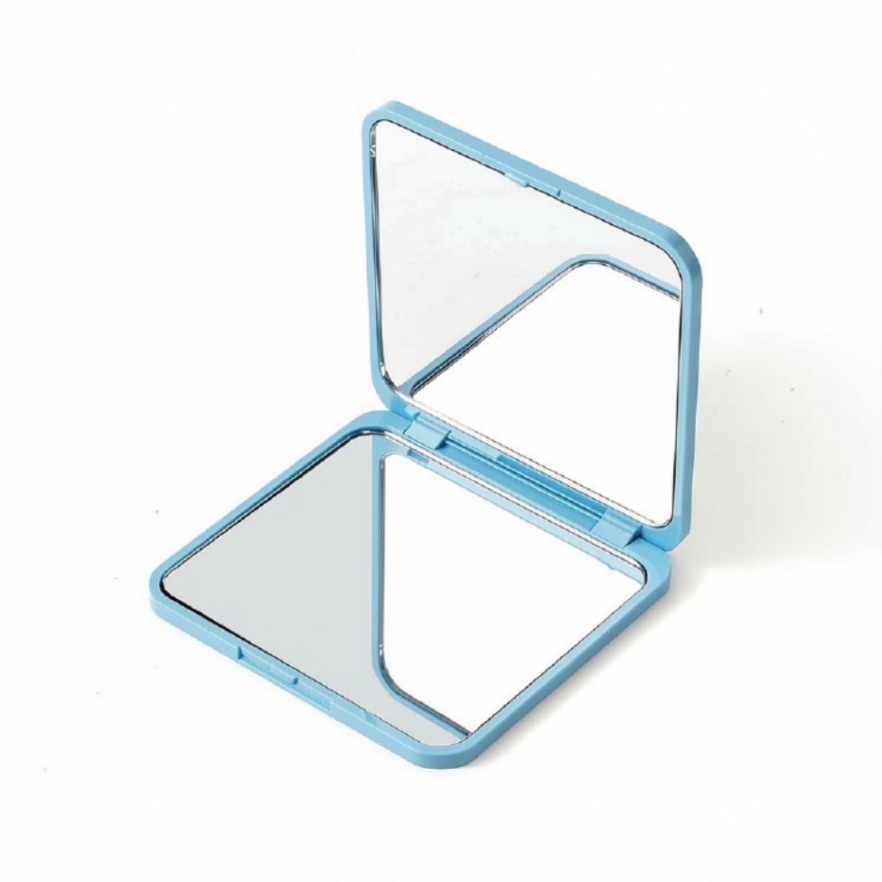 Miroir de Poche Compact Carré Double Face,Pliant,pour Voyage, Idéal pour Cadeaux Femme et Fille – image 8
