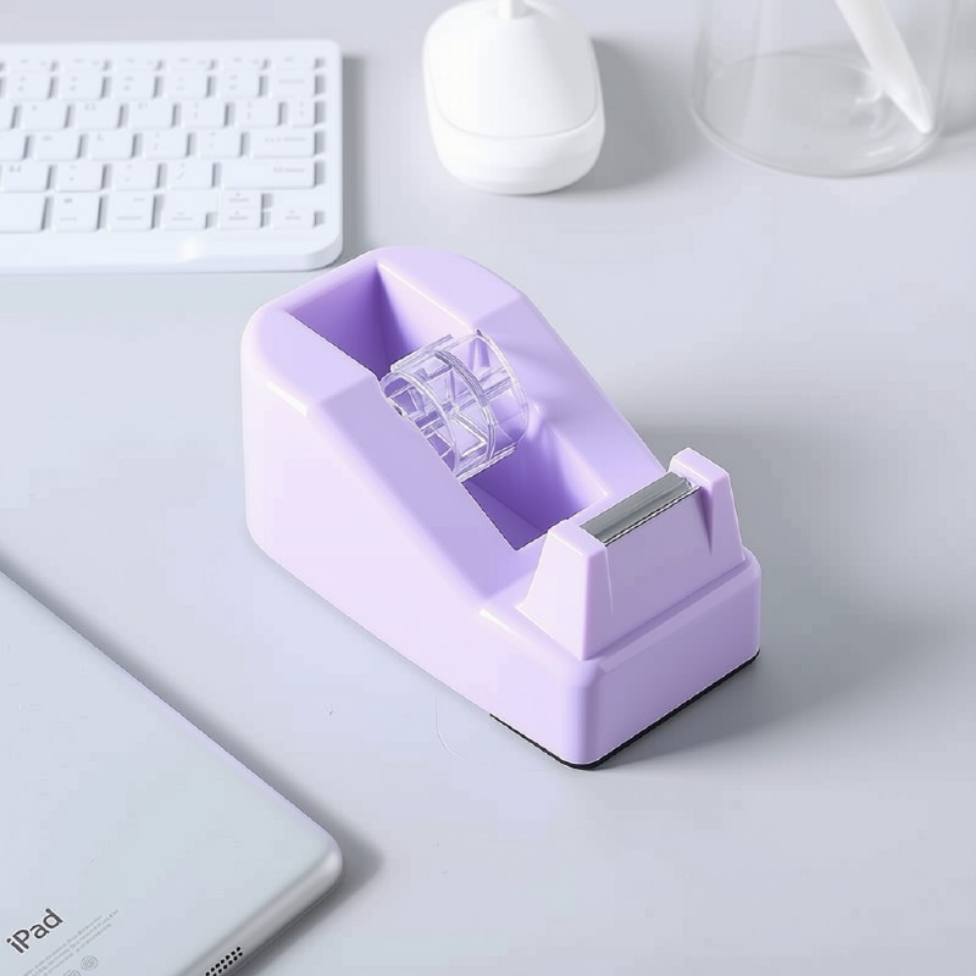 Distributeur de Scotch en Plastique,Porte-Ruban Adhésif,Fournitures de Bureau – image 2