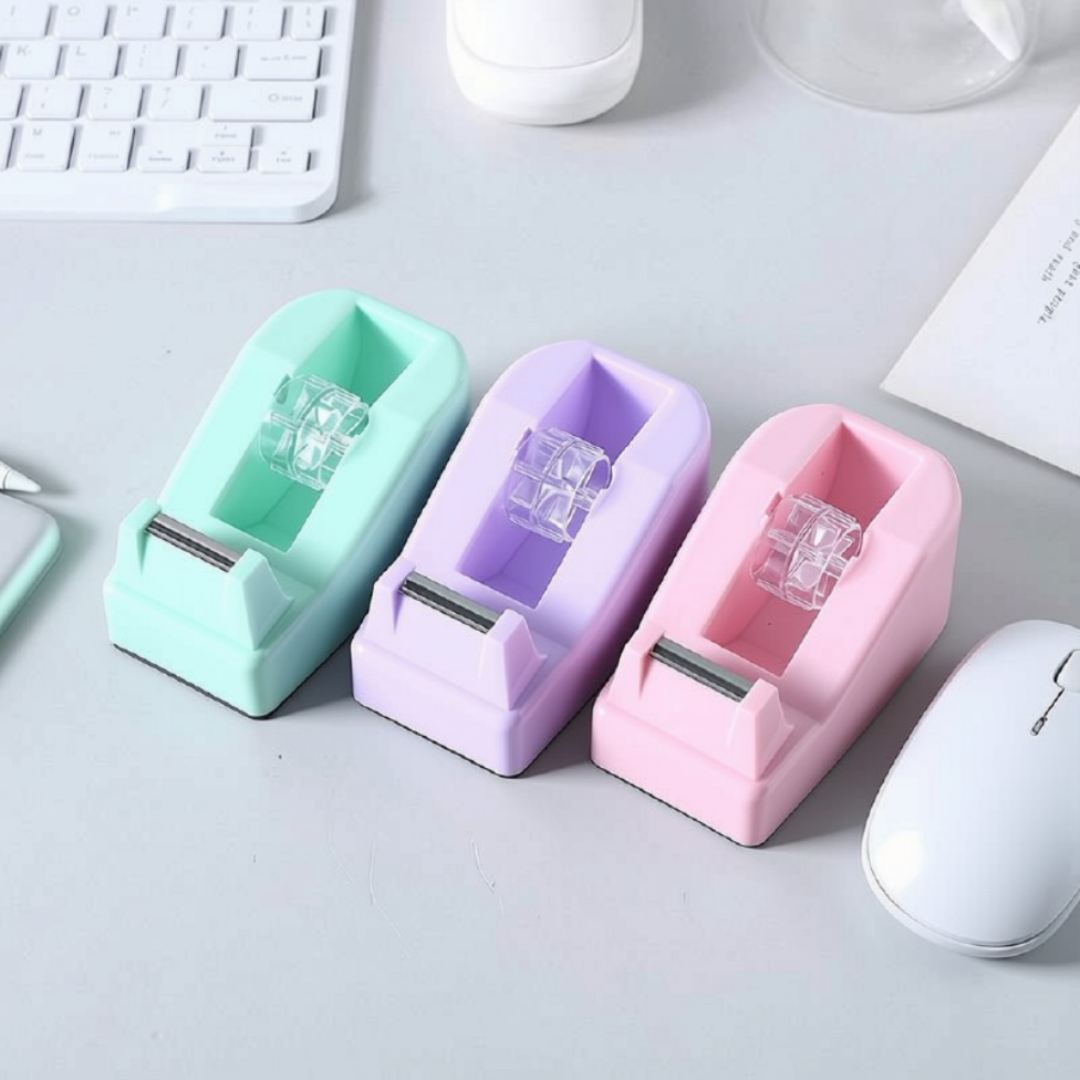 Distributeur de Scotch en Plastique,Porte-Ruban Adhésif,Fournitures de Bureau – image 5