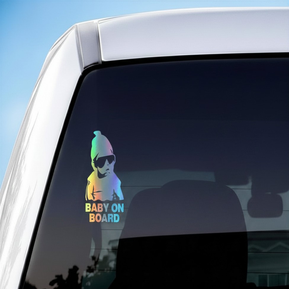 Autocollant Décoratif Bébé à Bord de Voiture Résistant,Accessoires Voiture – image 4