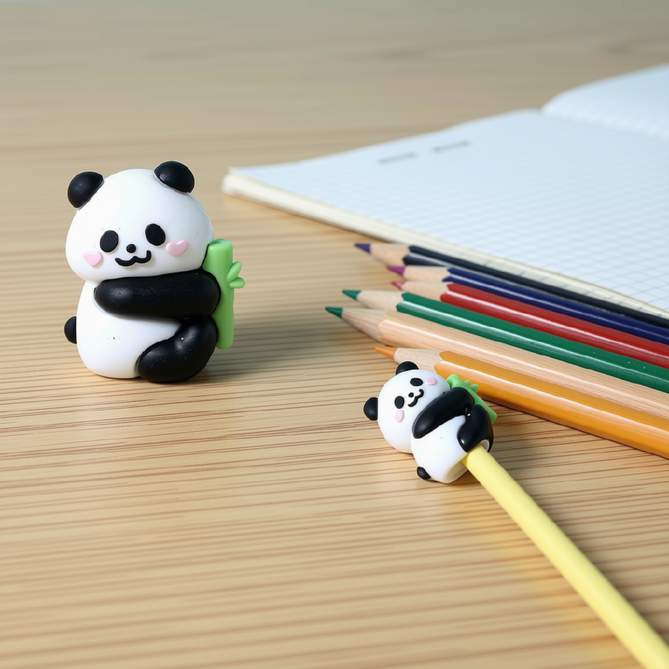 Taille-Crayon Rotatif Double/Simple à Motif Panda
