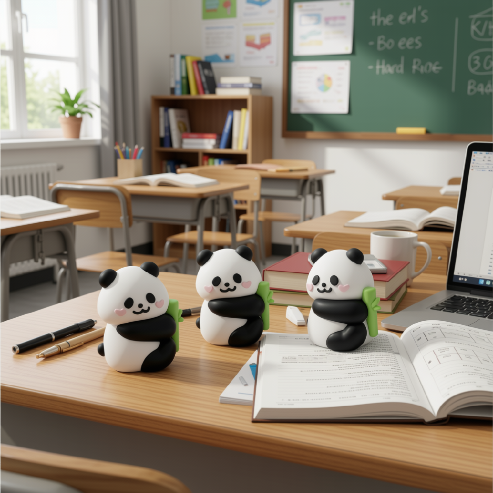Taille-Crayon Rotatif Double/Simple à Motif Panda – image 5