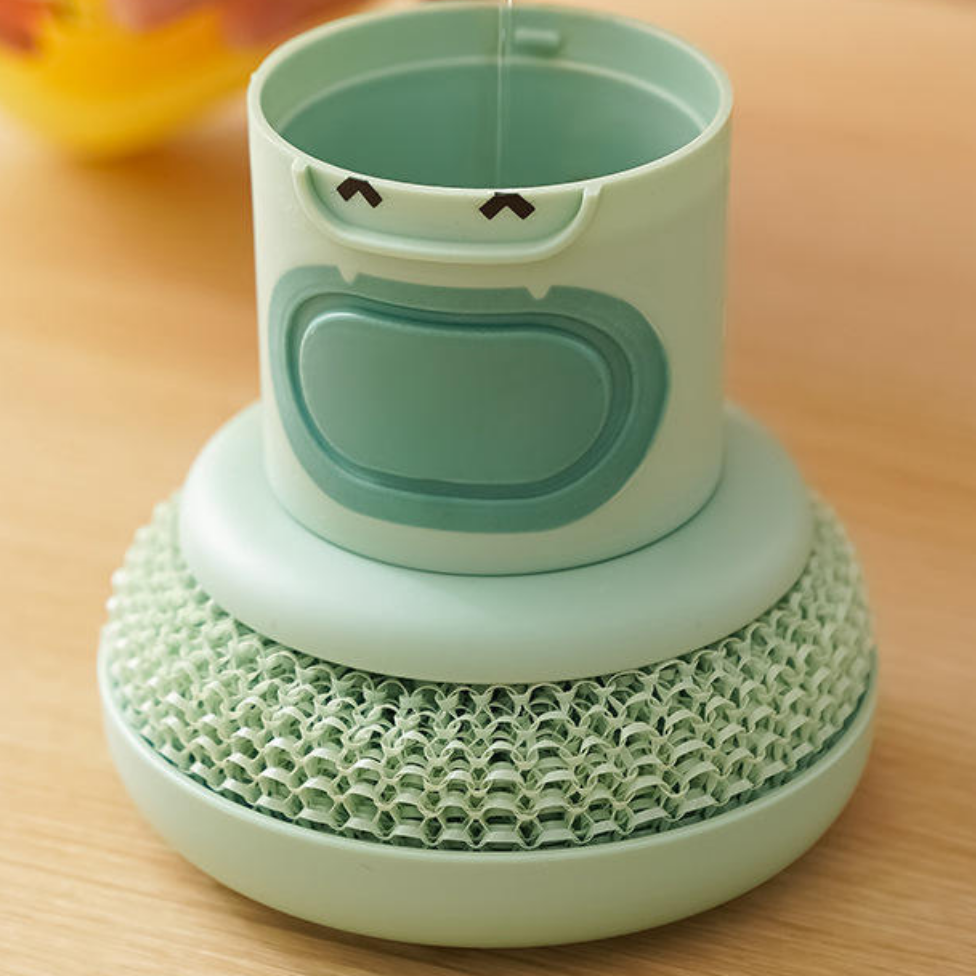 Brosse de Nettoyage à Distribution Automatique de Liquide, Haute Qualité, Créative, avec Manche, pour Cuisine – image 4