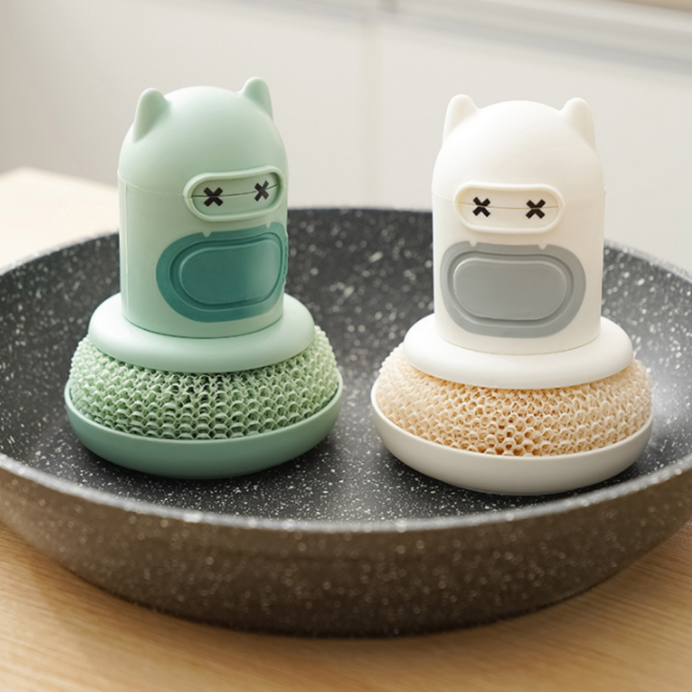 Brosse de Nettoyage à Distribution Automatique de Liquide, Haute Qualité, Créative, avec Manche, pour Cuisine – image 6