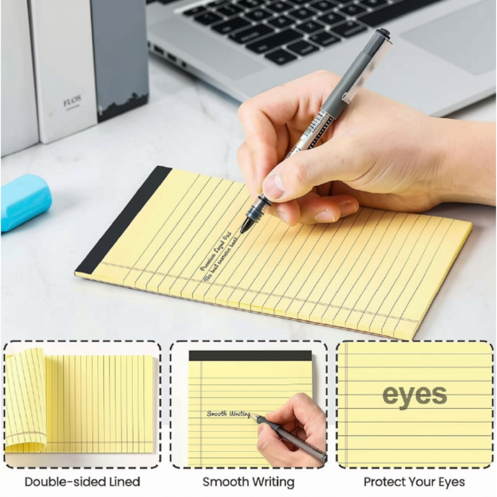 Bloc-Notes Détachable Grand Format 30 Feuilles,Plusieurs Couleurs, Bloc-Notes Double Face – image 2
