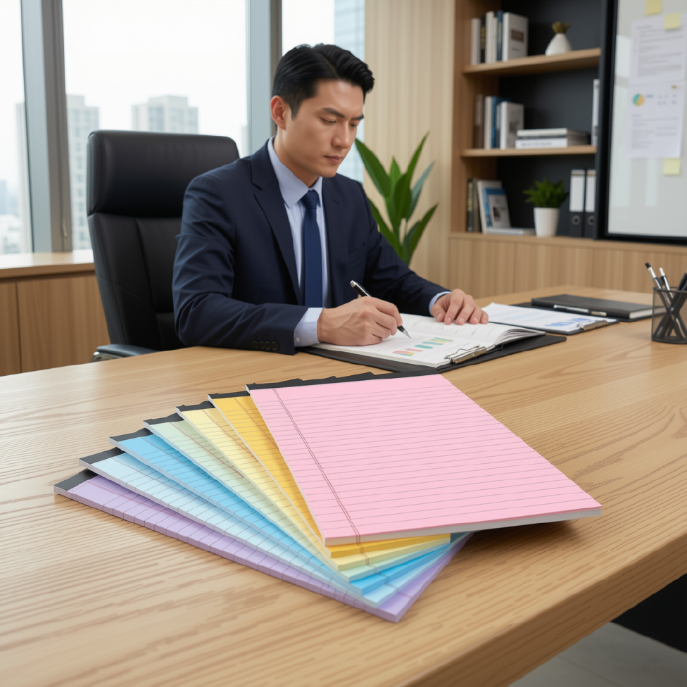 Bloc-Notes Détachable Grand Format 30 Feuilles,Plusieurs Couleurs, Bloc-Notes Double Face – image 4