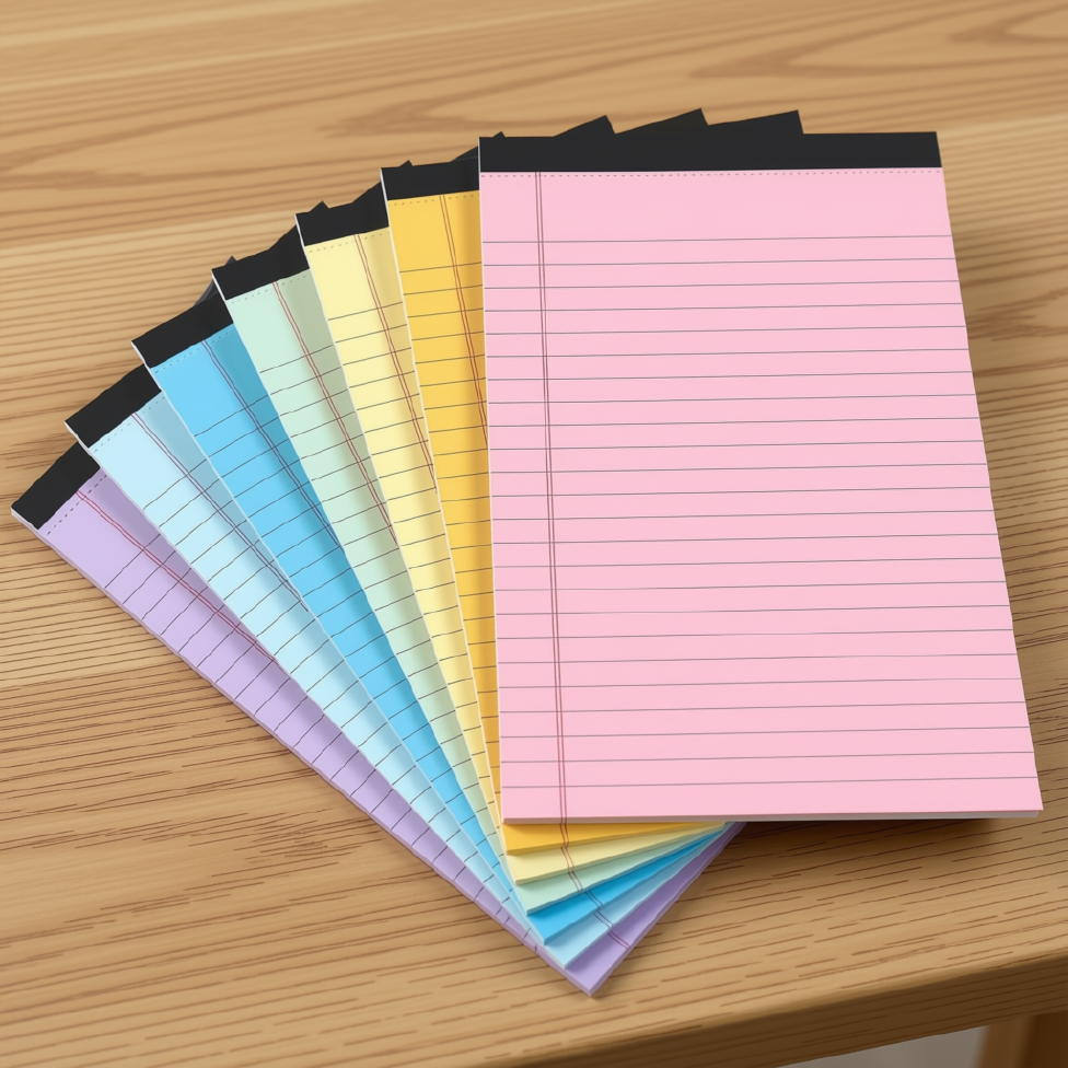 Bloc-Notes Détachable Grand Format 30 Feuilles,Plusieurs Couleurs, Bloc-Notes Double Face – image 6