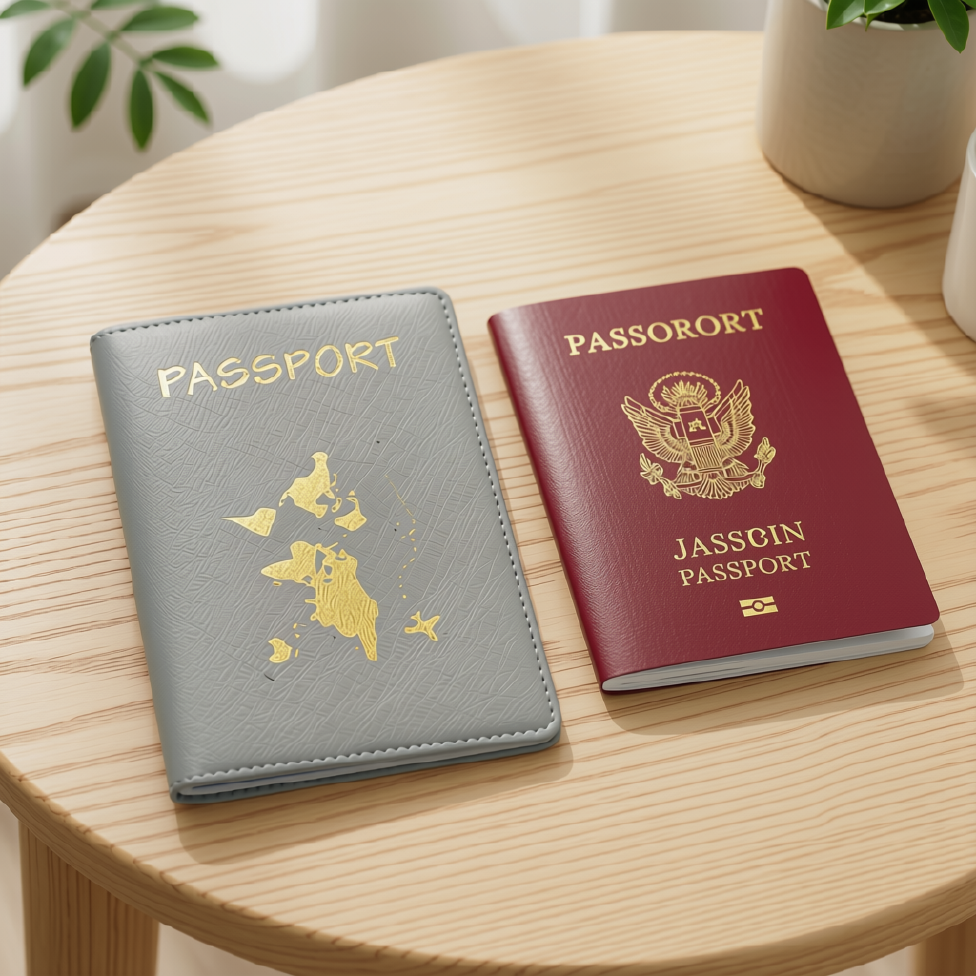Porte-Passeport en Cuir PU pour Voyage – image 2