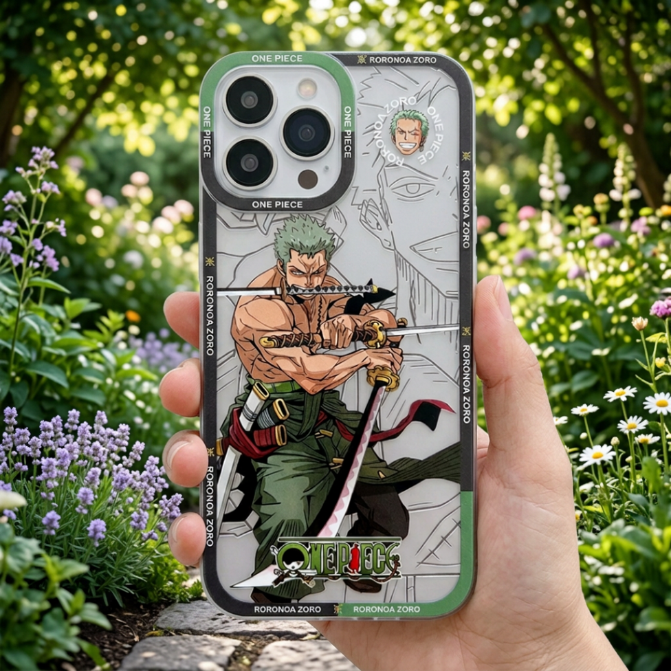 Coque de Téléphone Portable,Motif Luffy Mignon et Dessin Animé, Imperméable et Souple en TPU – image 2