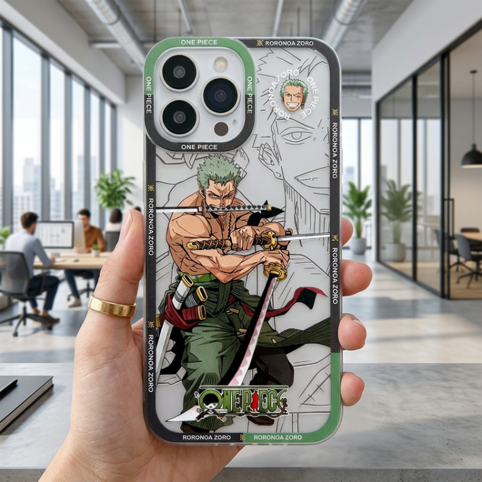 Coque de Téléphone Portable,Motif Luffy Mignon et Dessin Animé, Imperméable et Souple en TPU – image 3
