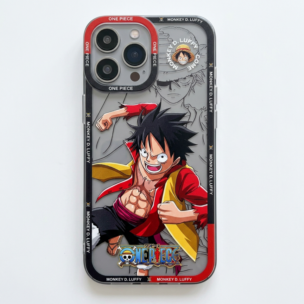 Coque de Téléphone Portable,Motif Luffy Mignon et Dessin Animé, Imperméable et Souple en TPU – image 4