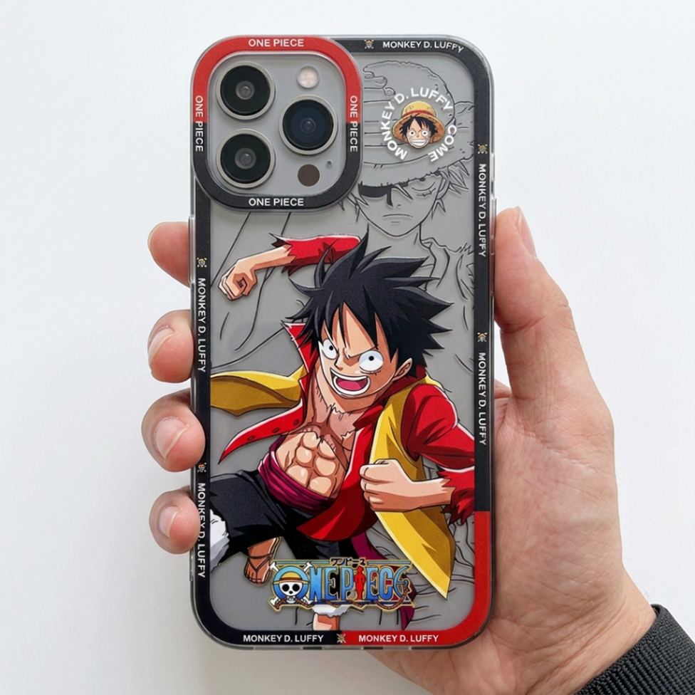 Coque de Téléphone Portable,Motif Luffy Mignon et Dessin Animé, Imperméable et Souple en TPU – image 5