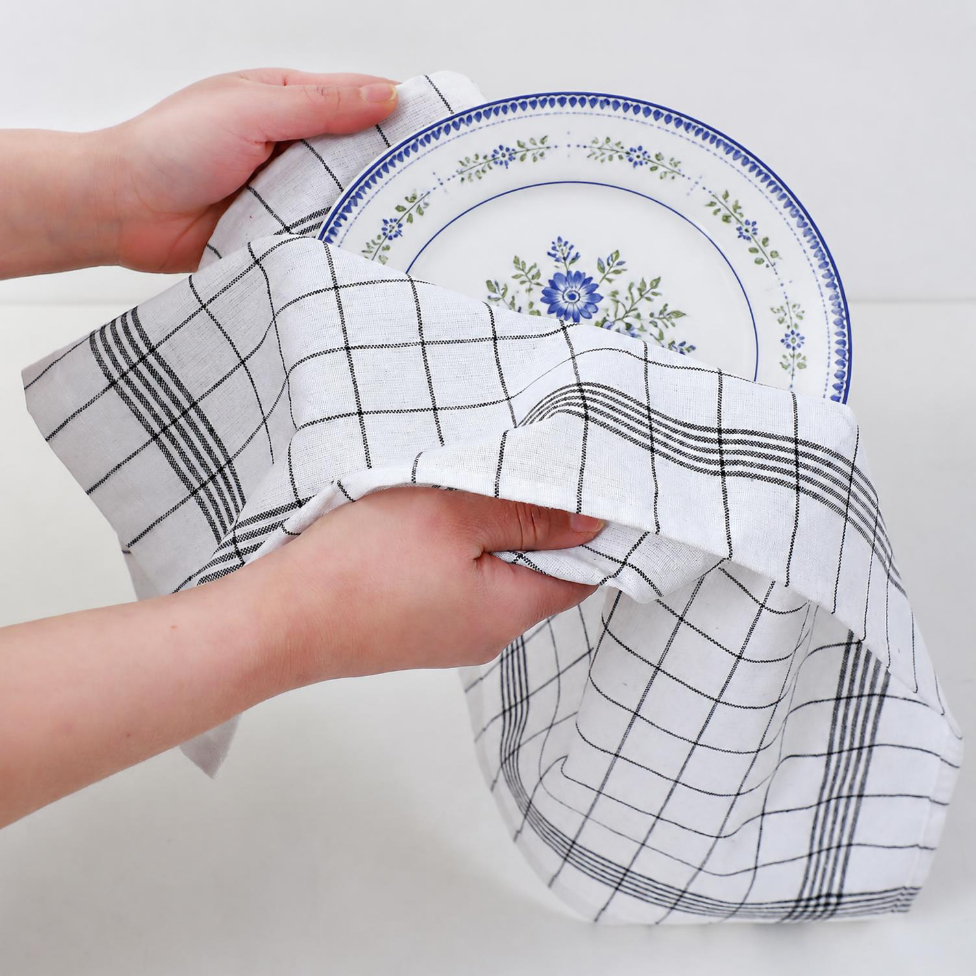 Lot de 3 Serviettes à Carreaux en Coton 45*62cm – image 4