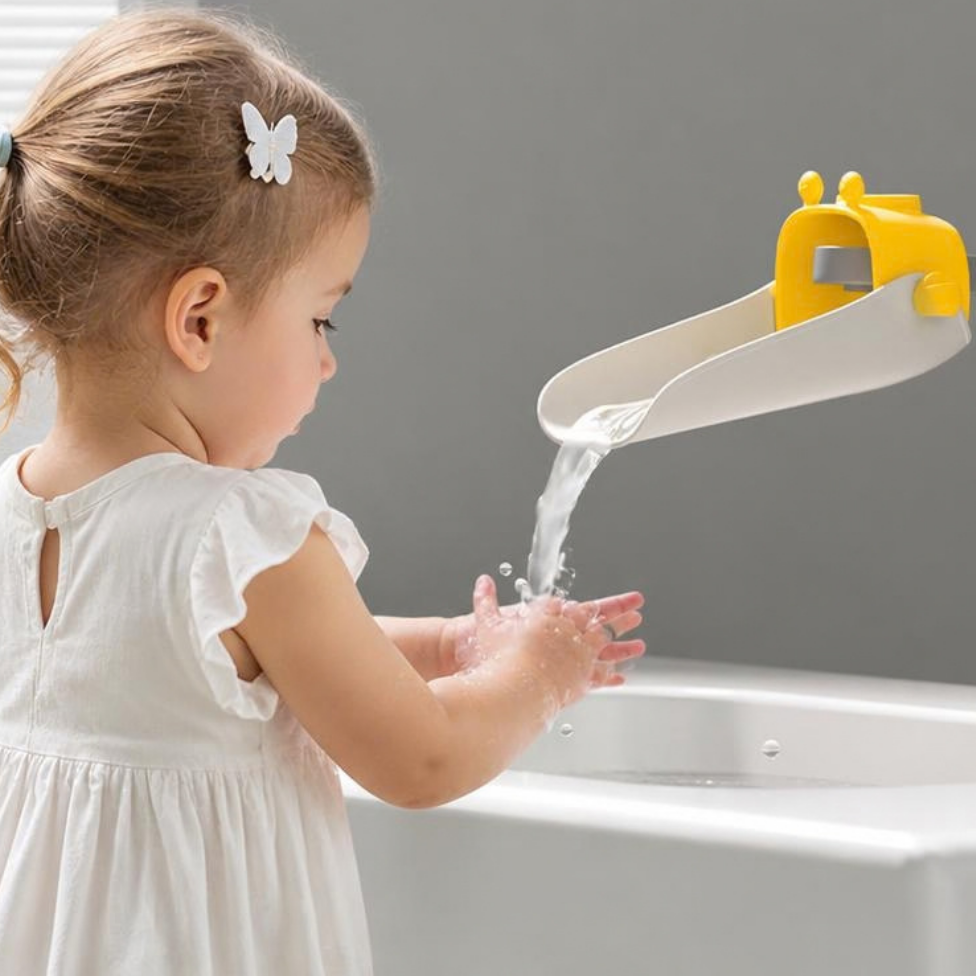 Rallonge de Robinet Universelle Réglable ,Rallonge de Robinet en Silicone Souple,Protection et Sécurité pour Enfant et Bébe – image 2