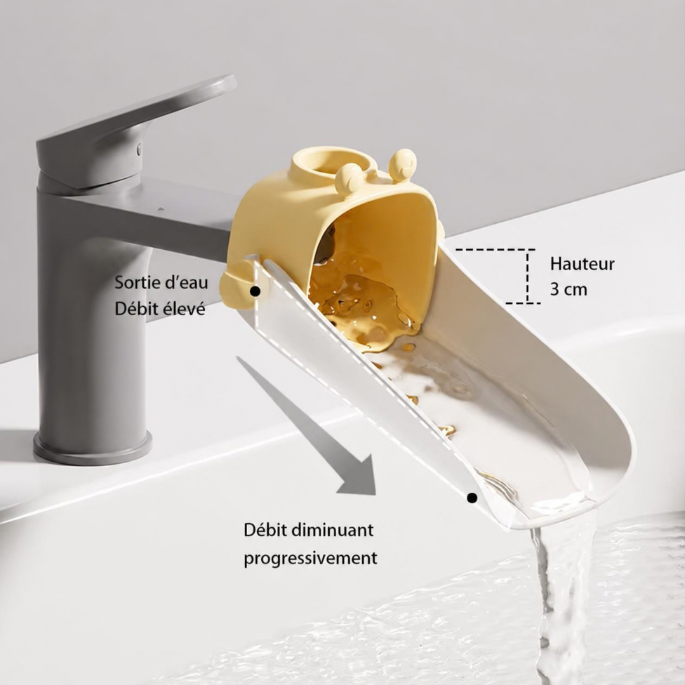 Rallonge de Robinet Universelle Réglable ,Rallonge de Robinet en Silicone Souple,Protection et Sécurité pour Enfant et Bébe – image 5