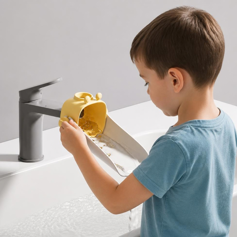 Rallonge de Robinet Universelle Réglable ,Rallonge de Robinet en Silicone Souple,Protection et Sécurité pour Enfant et Bébe – image 6