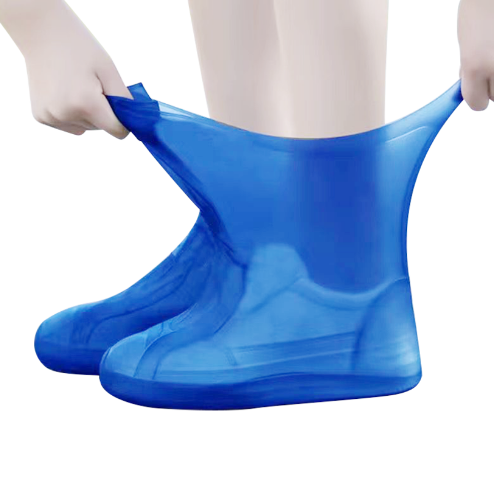 Paires de Couvre-Chaussures Impermeable, Couvre-Chaussures Antidérapantes Réutilisables, Surchaussures Élastique Anti-Poussière pour Maison,Surchaussures Lavable – image 4