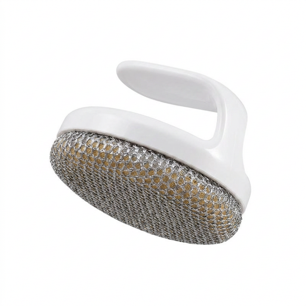 Lot de 2 Brosses à Vaisselle en Tissu Métallique d'Acier avec Poignée,Brosse Nettoyage Vaisselle – image 3