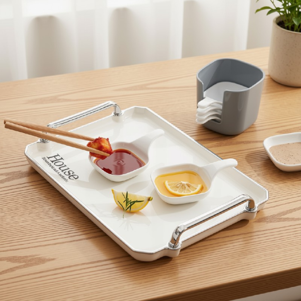 Mini Plat à Sauce, Bol à Sauce, Mini-Assiette à Apéritif – image 3
