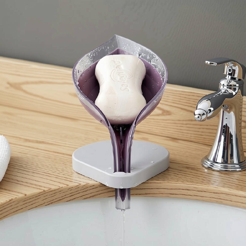 Boîte à Savon en Forme de Feuille pour Toilette, Salle de Bain – image 4