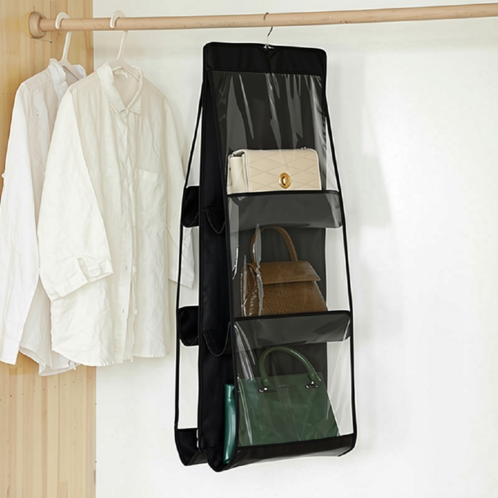 Sac de Rangement Suspendu 6 Poches, Organisateur Anti-Poussière Vétements – image 3