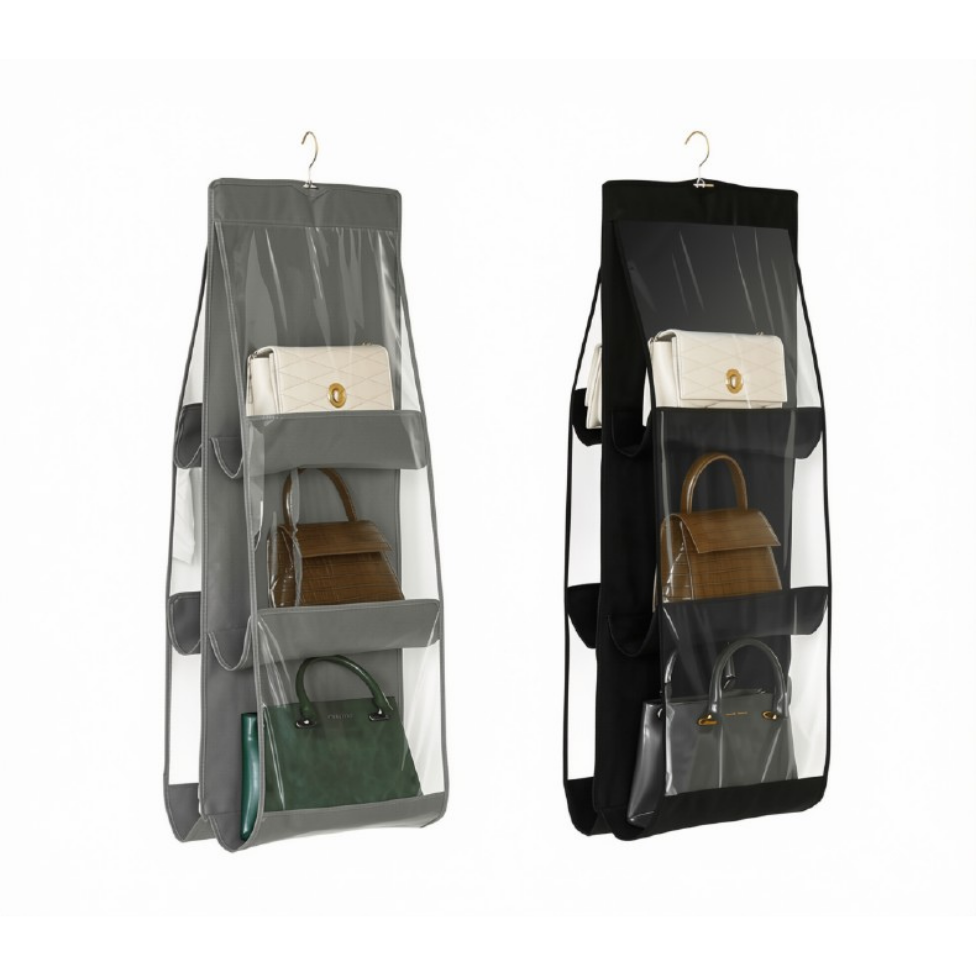 Sac de Rangement Suspendu 6 Poches, Organisateur Anti-Poussière Vétements – image 4