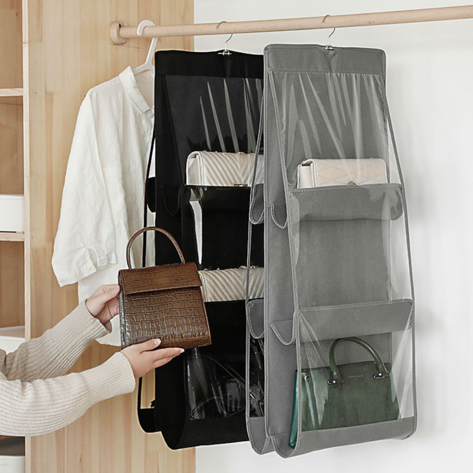 Sac de Rangement Suspendu 6 Poches, Organisateur Anti-Poussière Vétements – image 5