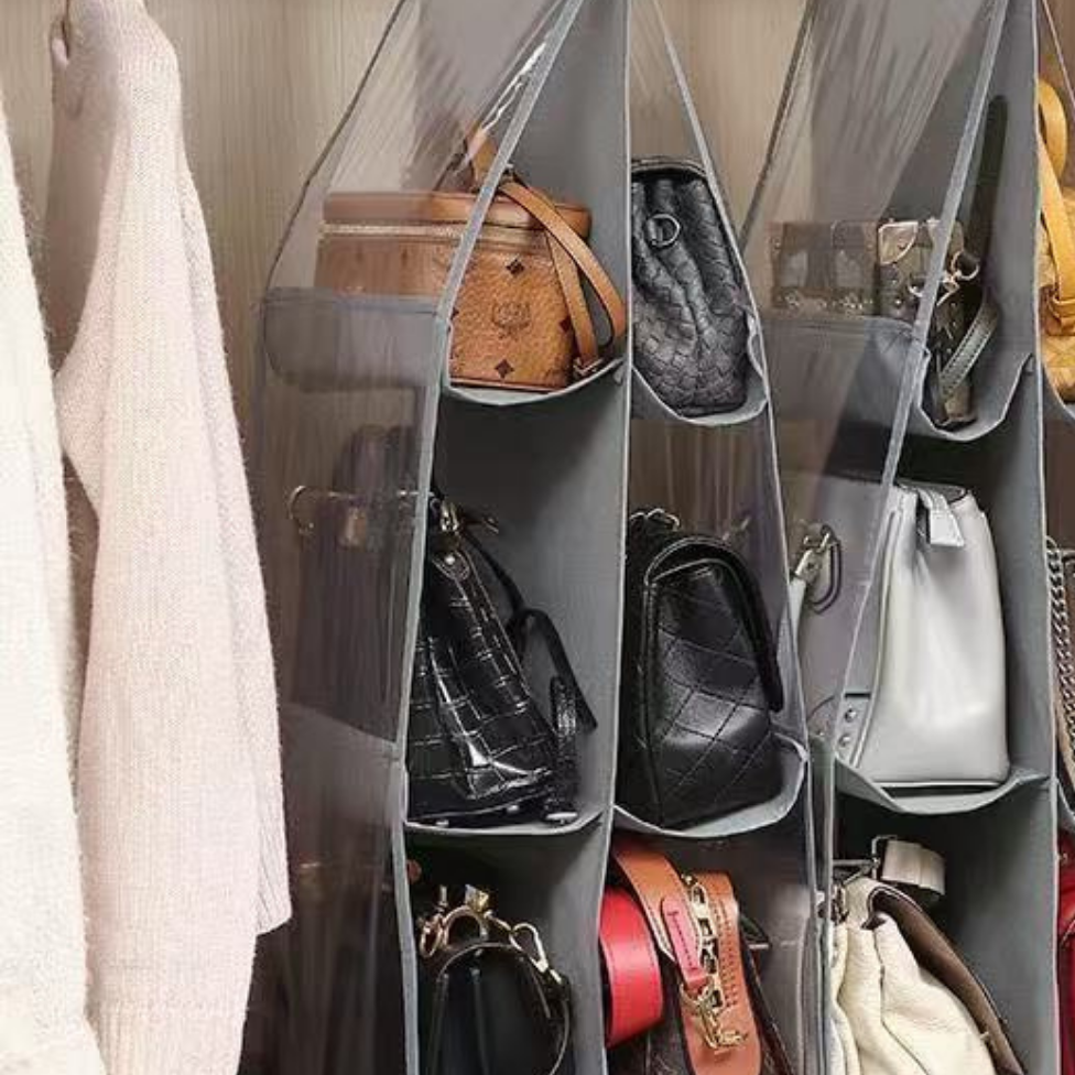 Sac de Rangement Suspendu 6 Poches, Organisateur Anti-Poussière Vétements – image 6