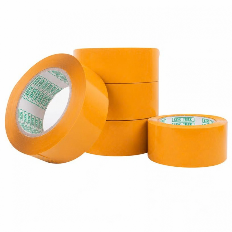 Lot de 2 Rouleaux de Ruban Adhésif Jaune pour Emballage,Scotch d'Emballage Carton – image 5