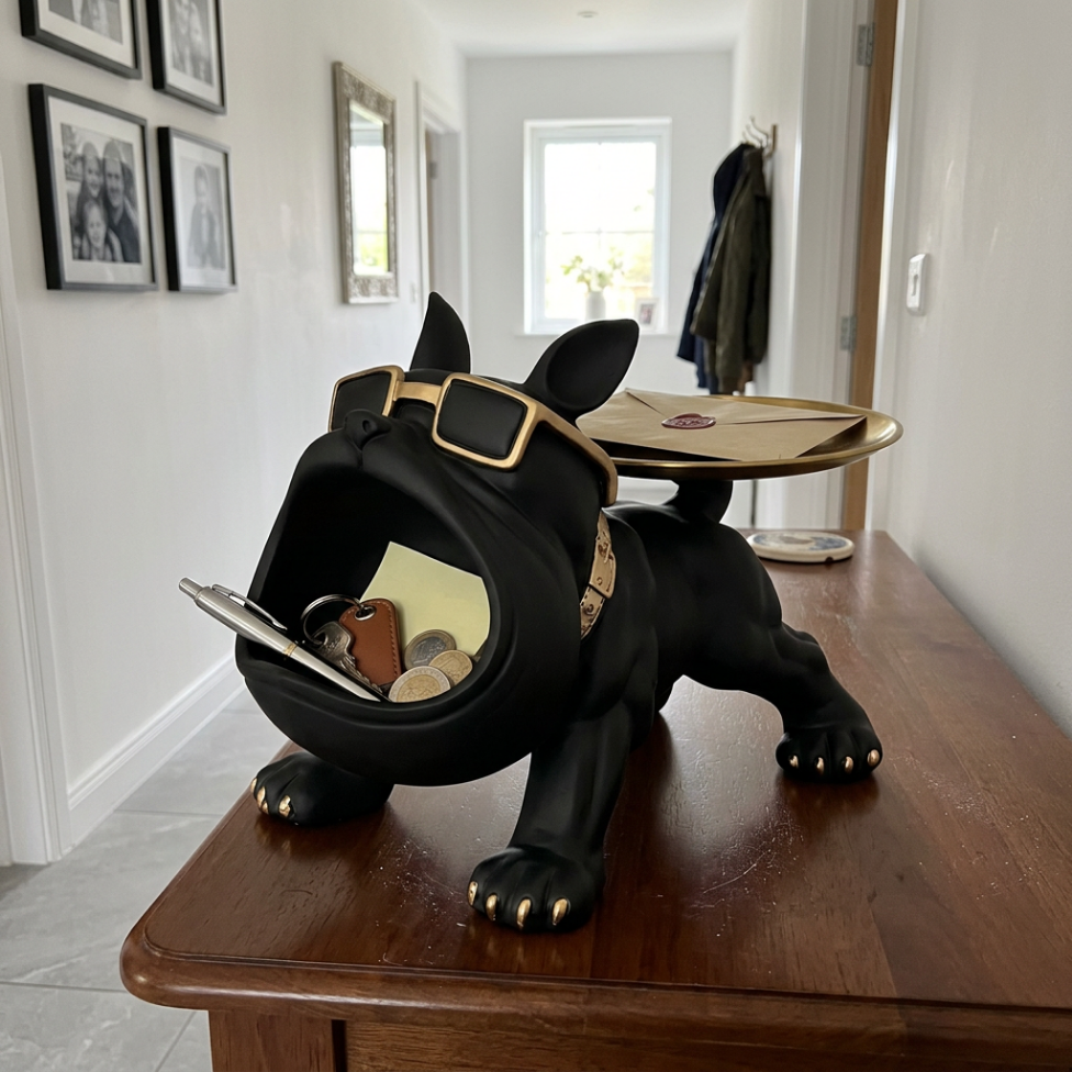 Sculpture de Bouledogue, Figurine,Peint à la Main,Décoration Maison – image 6