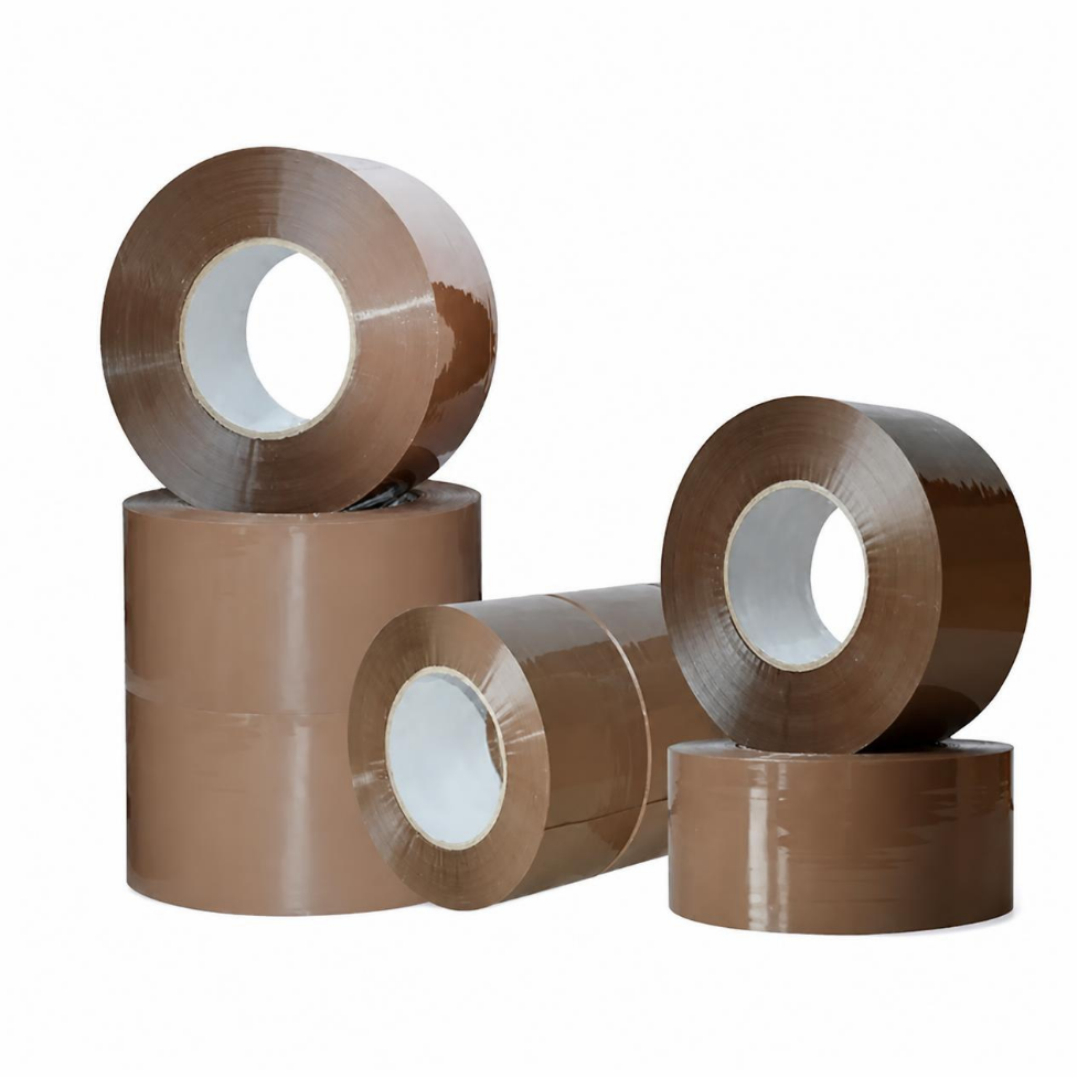 Lot de 2 Rubans Adhésifs Brun 45mm*130m, ruban d'Étanchéité Imperméable, Ruban d'Emballage  pour Cartons,Scotch l'Emballage Brun