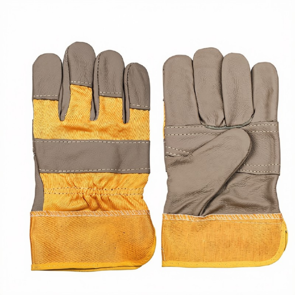 Gants de Sécurité en Cuir de Vahette,190g/Paire,pour le Travail Industriel