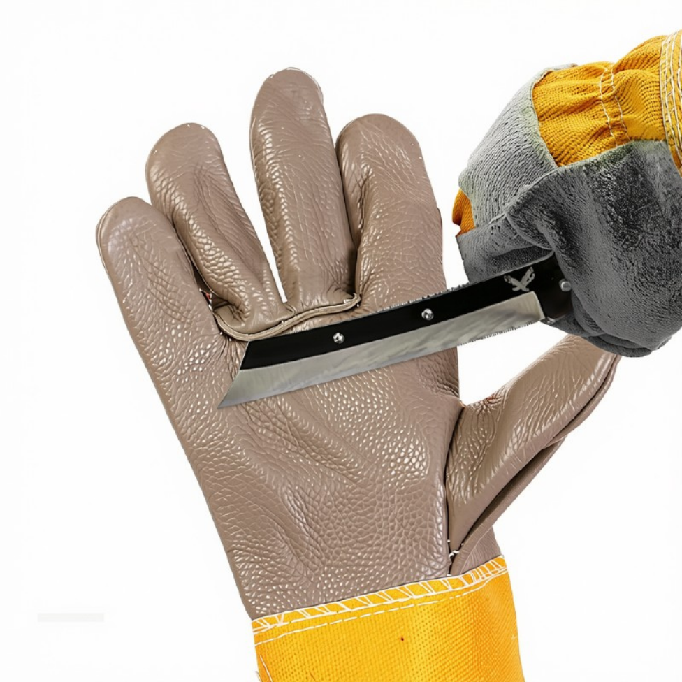 Gants de Sécurité en Cuir de Vahette,190g/Paire,pour le Travail Industriel – image 5