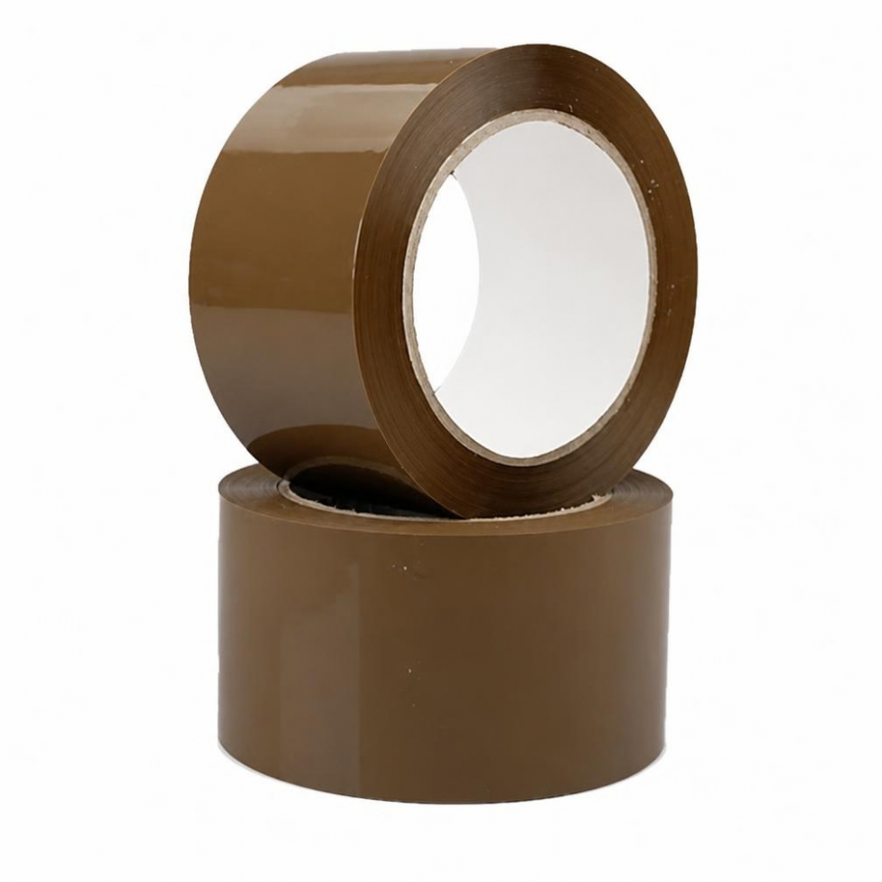 Lot de 2 Rubans d'Emballage de Colis Brun Clair 48MM X 66 M,Scotch pour Carton – image 2