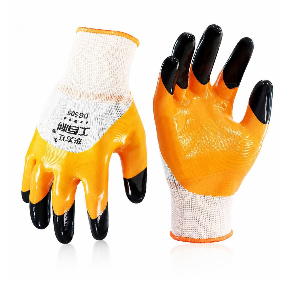 Gants en Caoutchouc Enduits Denitrile Sandy, Gants de Chantier,Résistants aux Coupures, Gants de Jardin – image 3