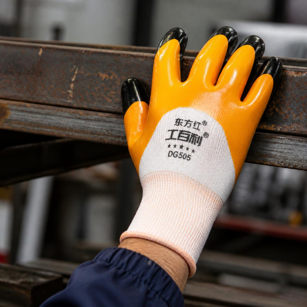 Gants en Caoutchouc Enduits Denitrile Sandy, Gants de Chantier,Résistants aux Coupures, Gants de Jardin – image 6