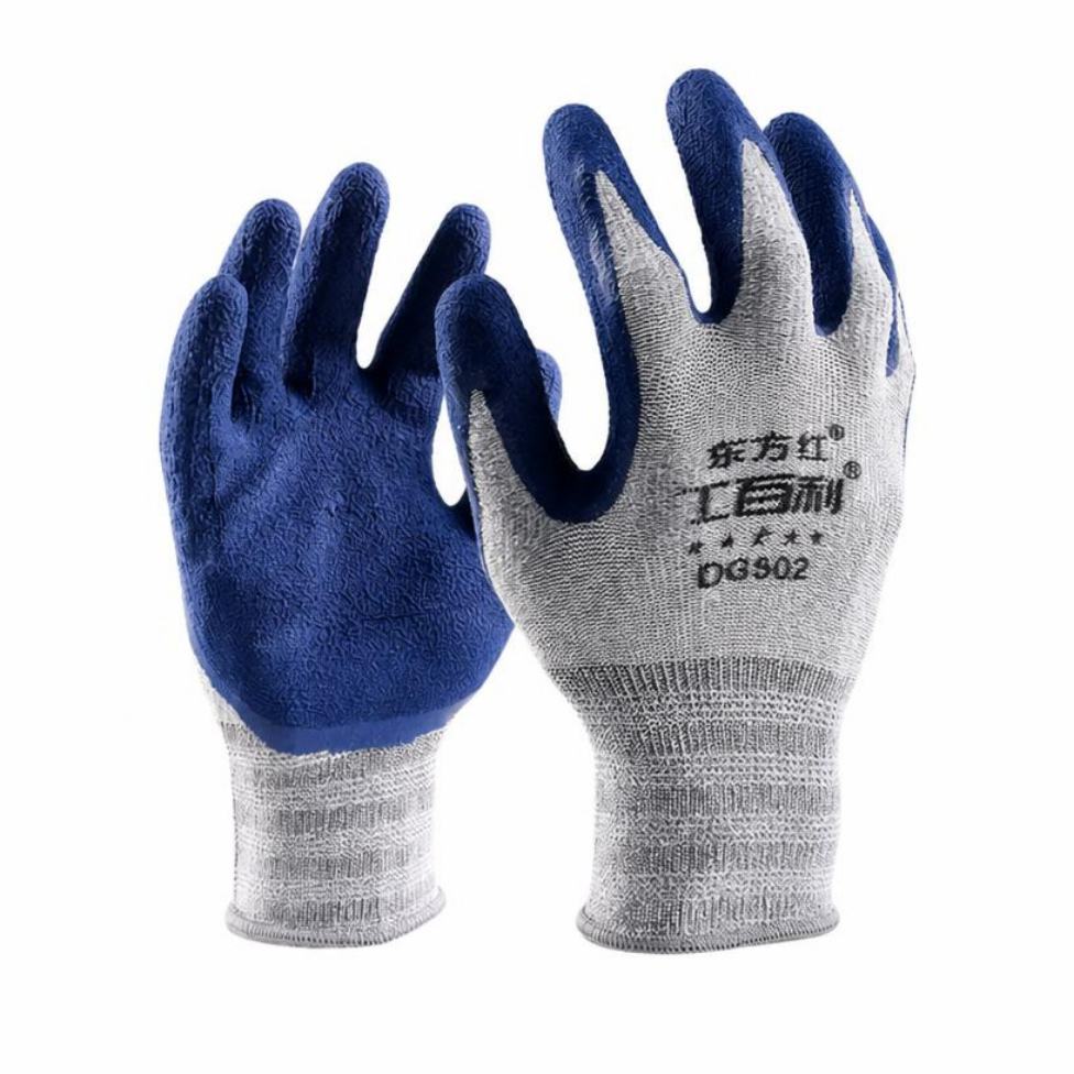 Gants de Travail en Nitrile pour la Sécurité Industrielle, Résistants aux Chocs, Enduits de Latex, pour la Construction et les Travaux de Grande Envergure
