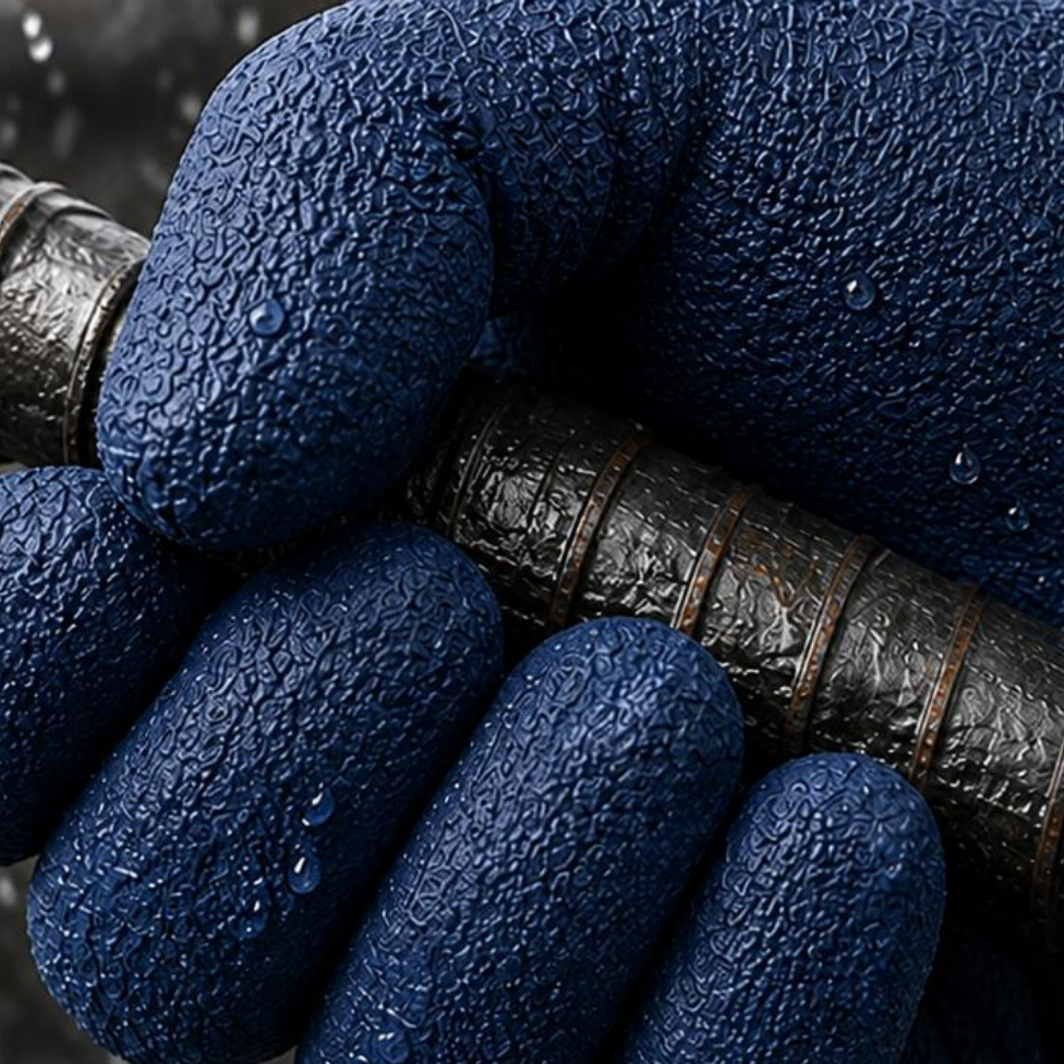 Gants de Travail en Nitrile pour la Sécurité Industrielle, Résistants aux Chocs, Enduits de Latex, pour la Construction et les Travaux de Grande Envergure – image 3