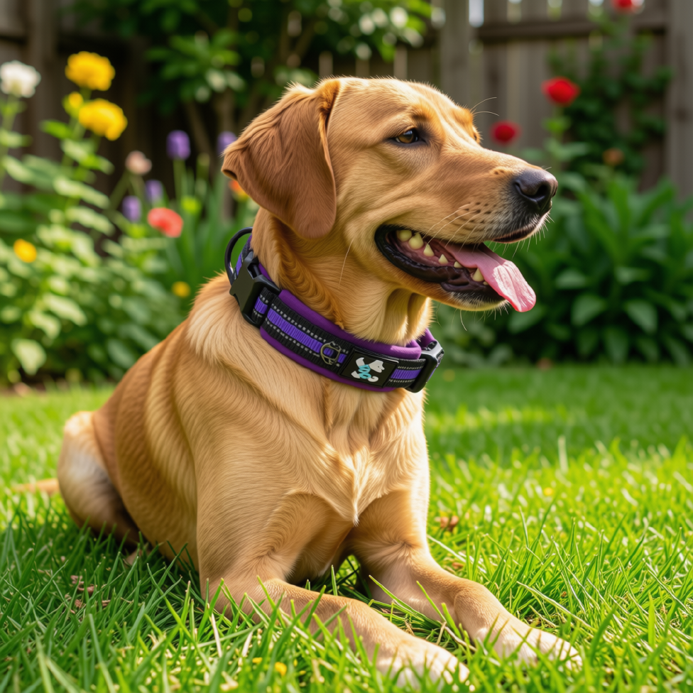 Collier pour Chien Réglable,Confortable, Rembourré en Néoprène,Réfléchissant, en Nylon et Coton – image 4