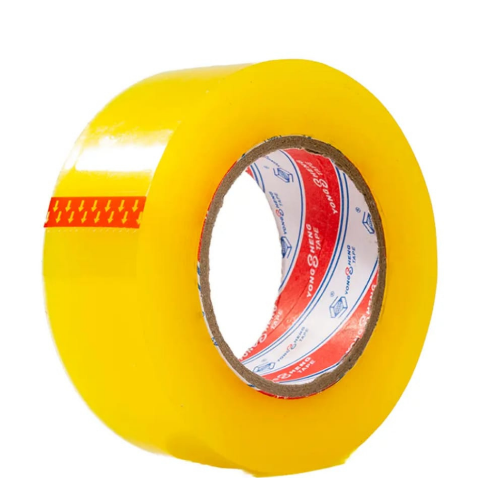 Lot de 2 Rubans Adhésifs Jaune 45mm*150m, Ruban d'Étanchéité Imperméable, Ruban d'Emballage pour Cartons,Scotch l'Emballage