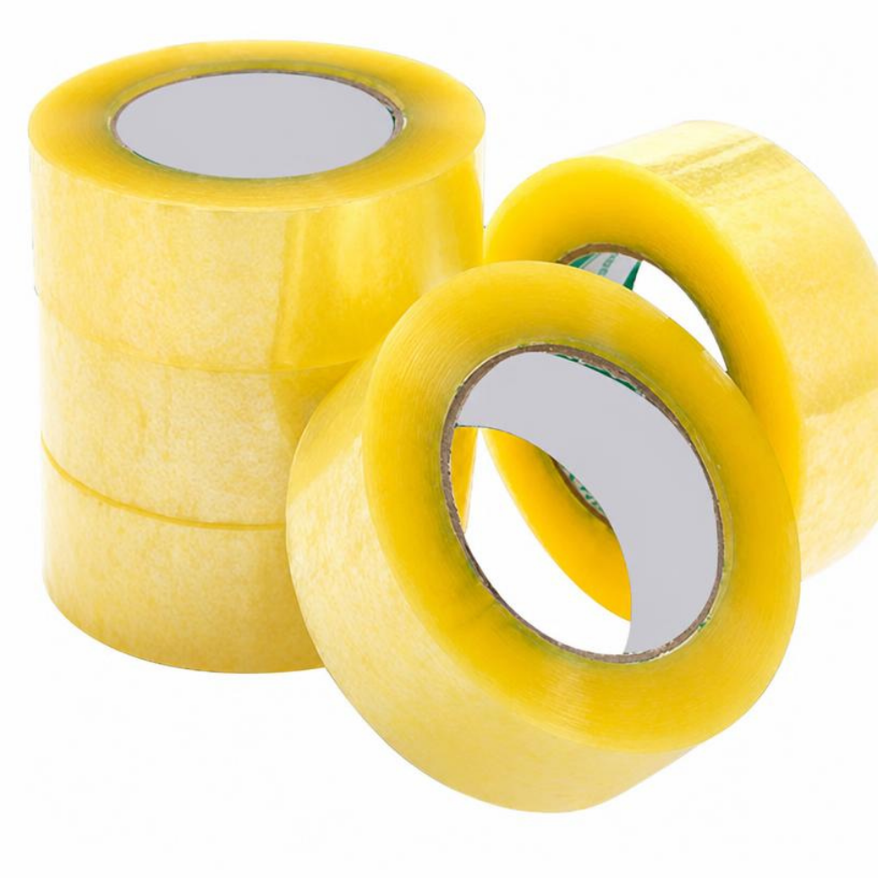 Lot de 2 Rubans Adhésifs Jaune 45mm*150m, Ruban d'Étanchéité Imperméable, Ruban d'Emballage pour Cartons,Scotch l'Emballage – image 2