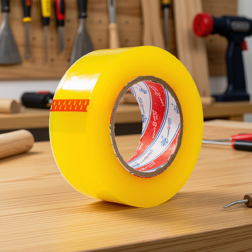 Lot de 2 Rubans Adhésifs Jaune 45mm*150m, Ruban d'Étanchéité Imperméable, Ruban d'Emballage pour Cartons,Scotch l'Emballage – image 5