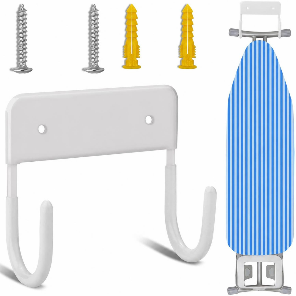 Support de Planche à Repasser,Organisateur Support Mural pour Buanderies,Support de Rangement,Étagère Suspendue,Accessoires Maison