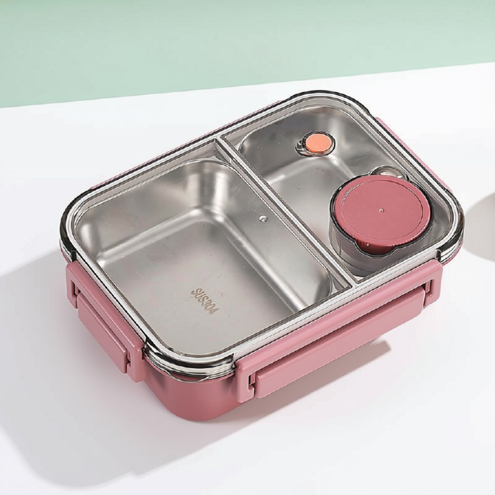 Boîte à Lunch, 850ml pour Enfants, Parents Isolés en Acier Inoxydable Étanche – image 5