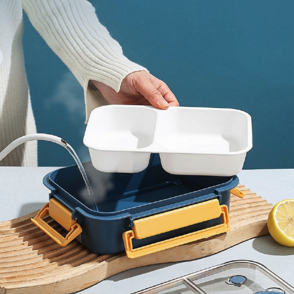Boîte à Lunch, 850ml pour Enfants, Parents Isolés en Acier Inoxydable Étanche – image 6