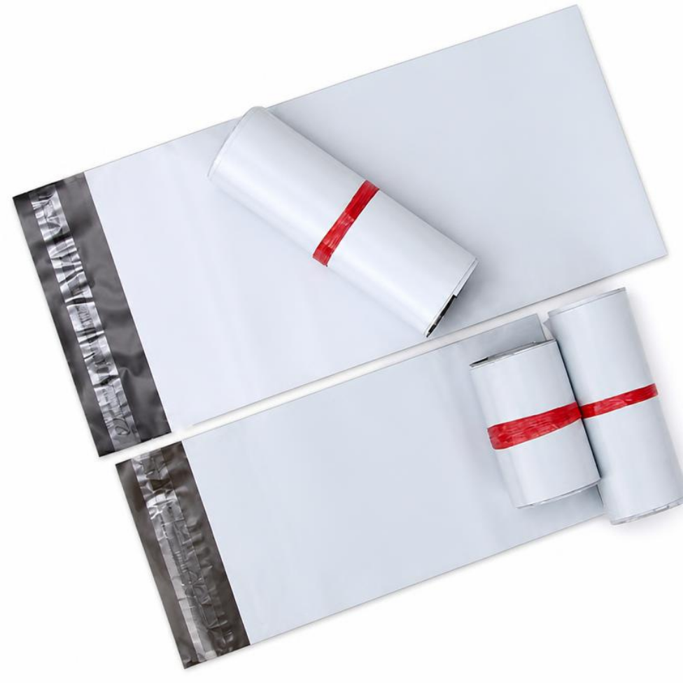 Lot de 12 Enveloppes en Polyéthylène Blancs, Résistants, Auto-Adhésifs pour Courrier Express et Expédition – image 4
