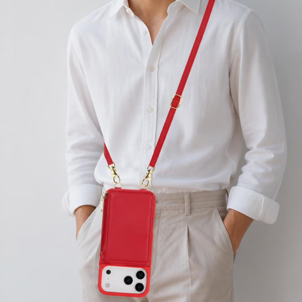 Coque de Téléphone Tendance Multifonctionnel en Cuir avec Pochette Compatible pour Iphone 16 pro max – image 5