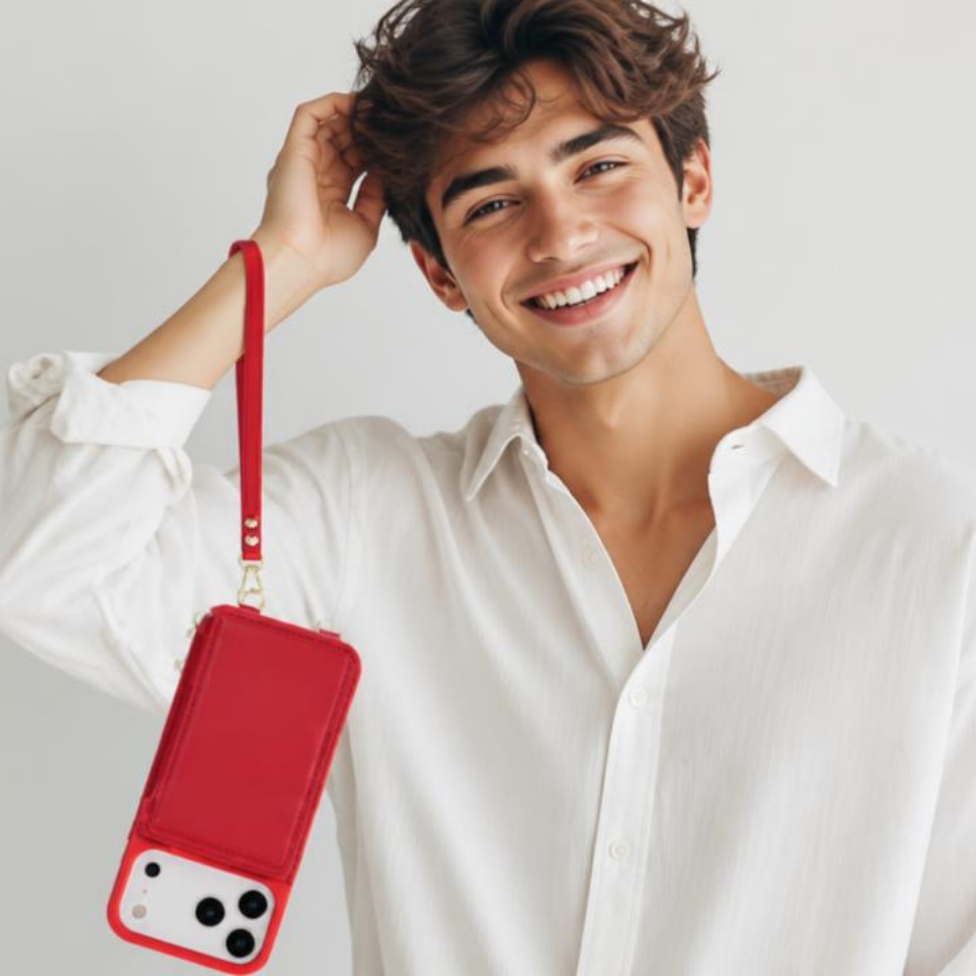 Coque de Téléphone Tendance Multifonctionnel en Cuir avec Pochette Compatible pour Iphone 16 pro max – image 6